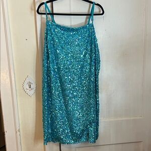 Wild Fable Blue Sequin Dress